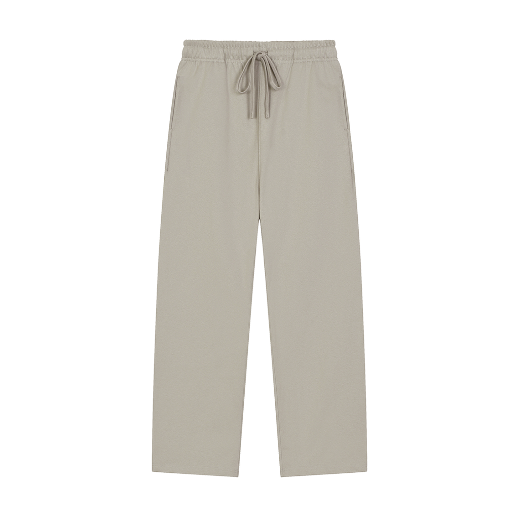 STRAIGHT-LEG SWEATPANTS UNISEX - BEIGE