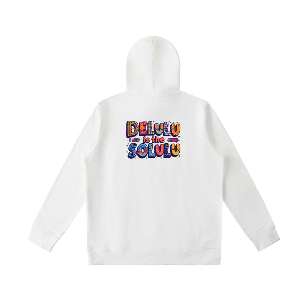 ESSENTIAL OVERSIZED HOODIE - DELULU IS THE SOLULU