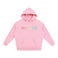 PRIDE OVERSIZED PREMIUM FLEECED HOODIE - PASTEL HEARTS
