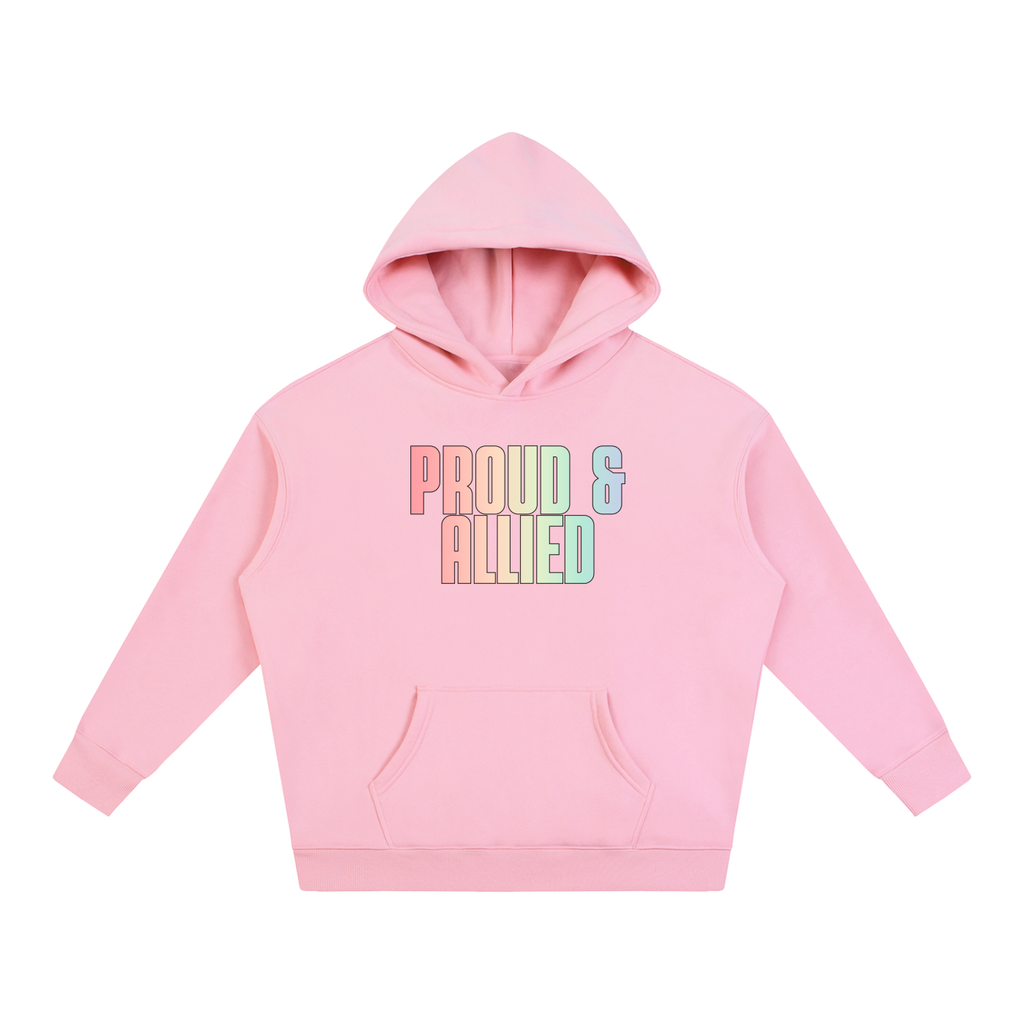 PRIDE OVERSIZED PREMIUM FLEECED HOODIE - PROUD & ALLIED