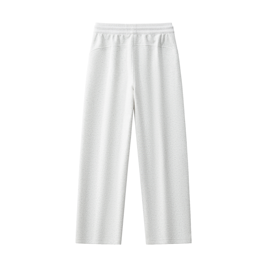WOMAN ESSENTIAL STRAIGHT-LEG SWEATPANTS  - FLOWER GRAY