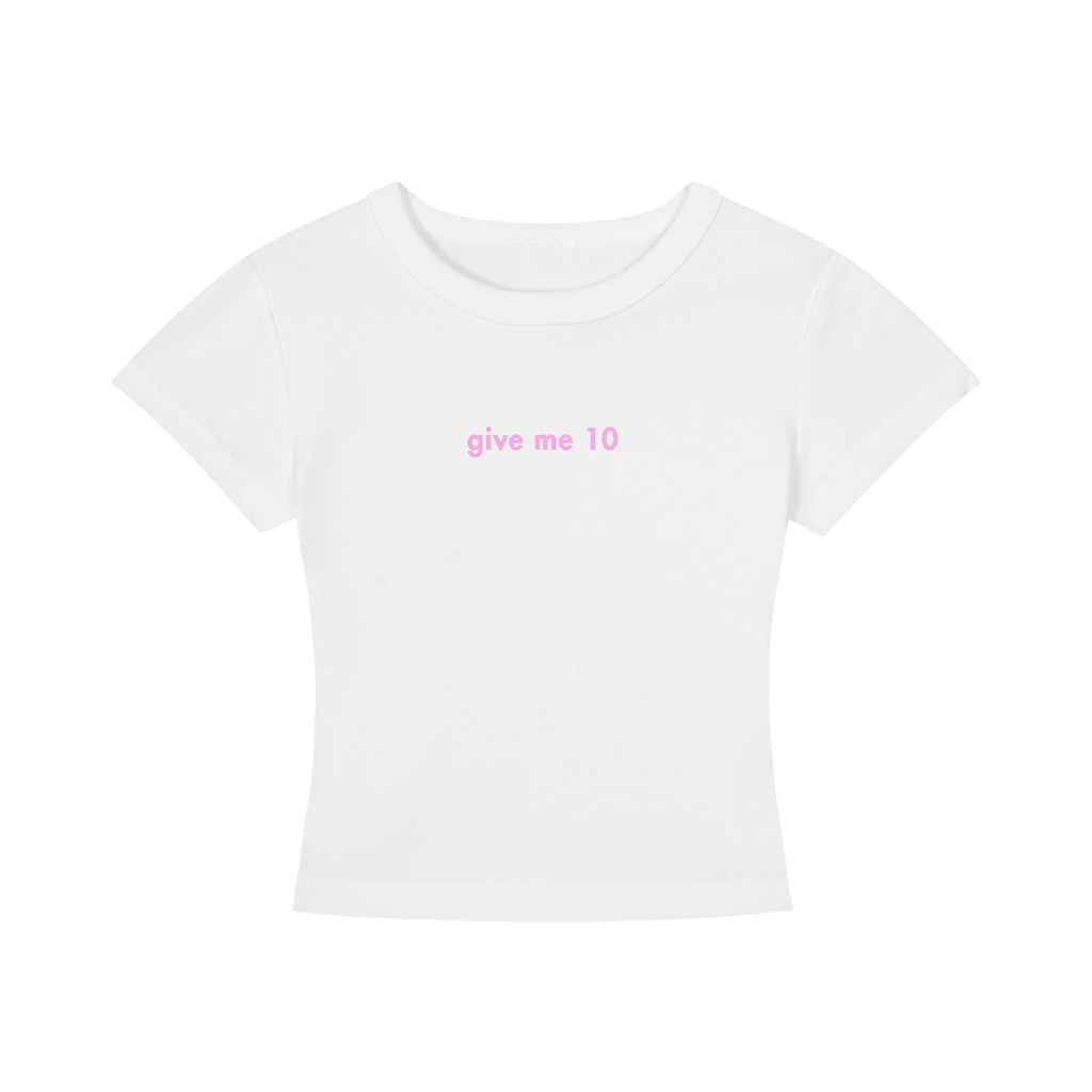 WOMEN'S CROPPED T-SHIRT - GIVE ME 10