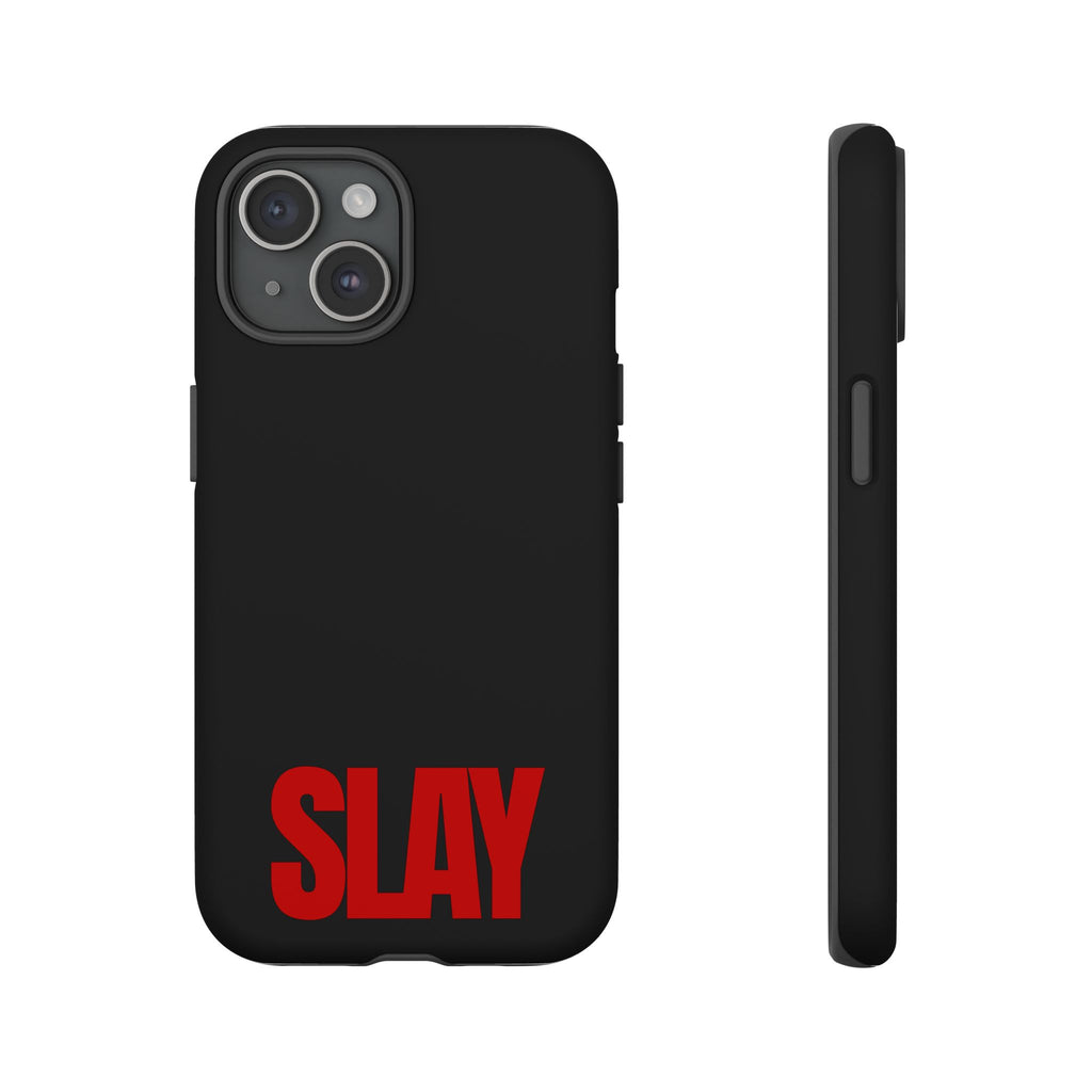 IPHONE CASE (15 - 17) - SLAY (BLACK&RED)