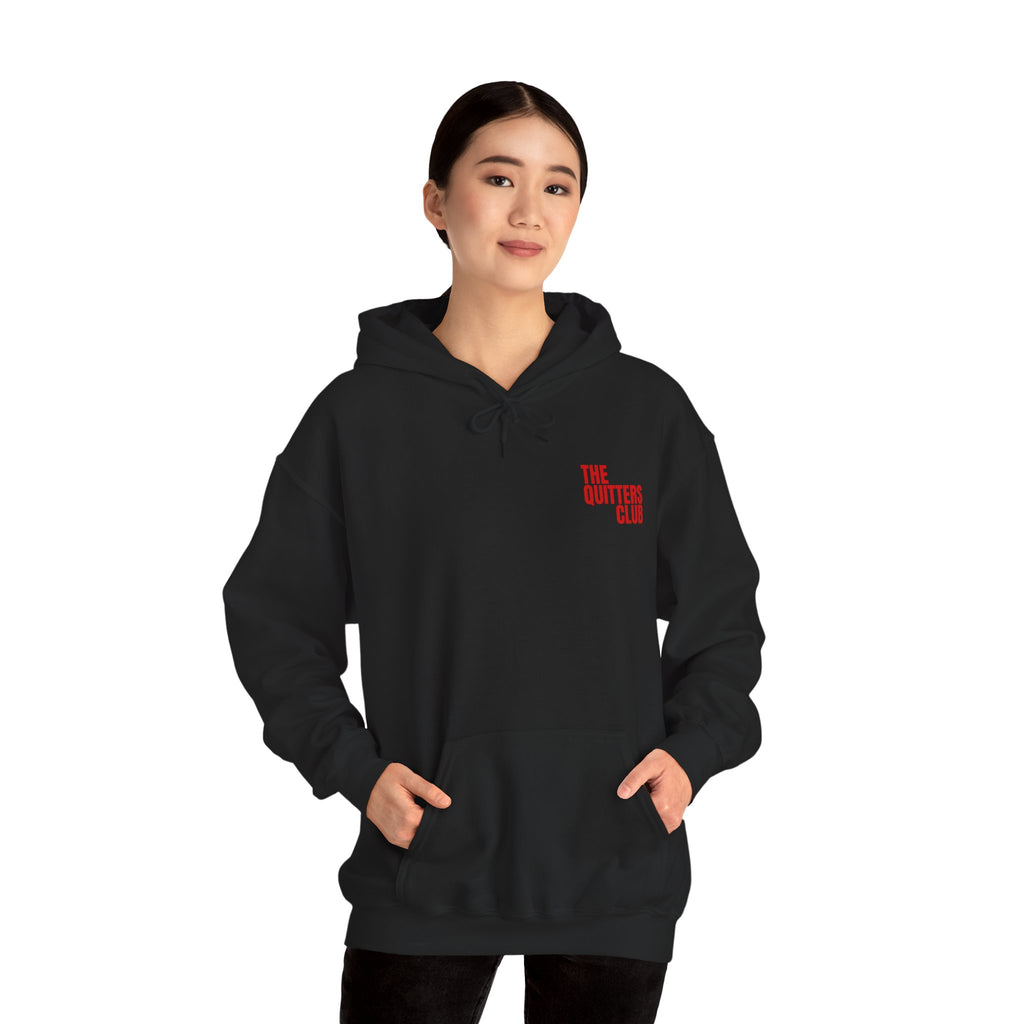 11 QUITTERS CLUB HOODIE BLACK/RED