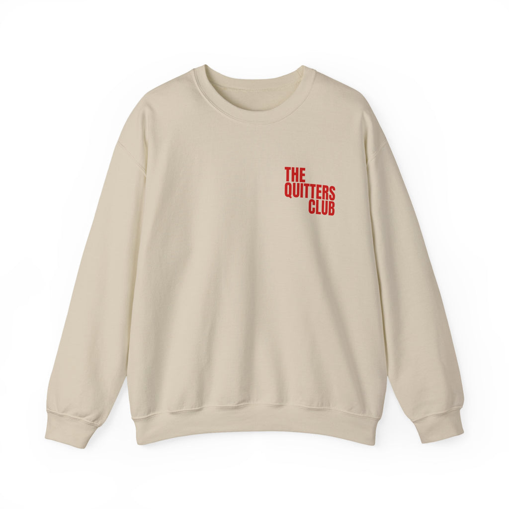01 QUITTERS CLUB CREWNECK SWEATER - QUIT MY NIGHTMARES