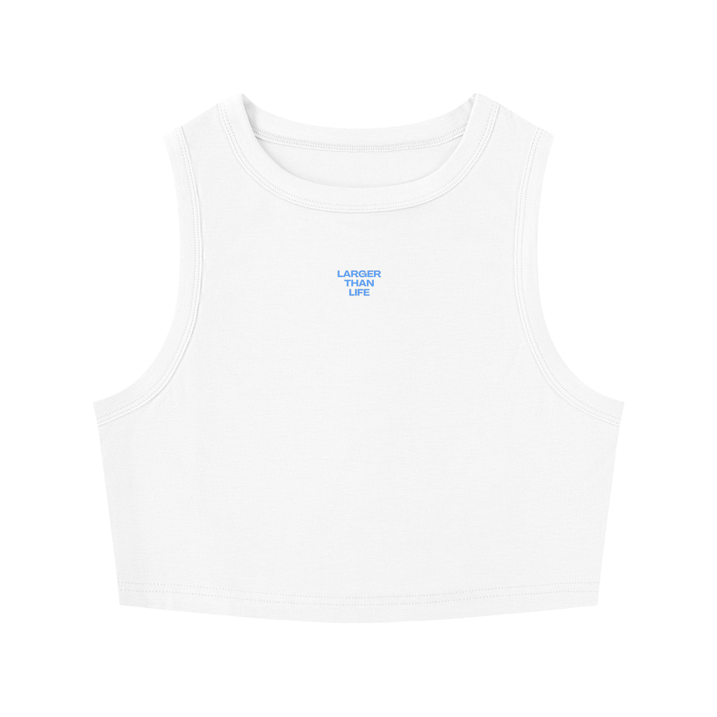 WOMEN'S TIGHT CREWNECK CROP TANK TOP - HOMECOMING DÜSSELDORF - LARGER THAN LIFE