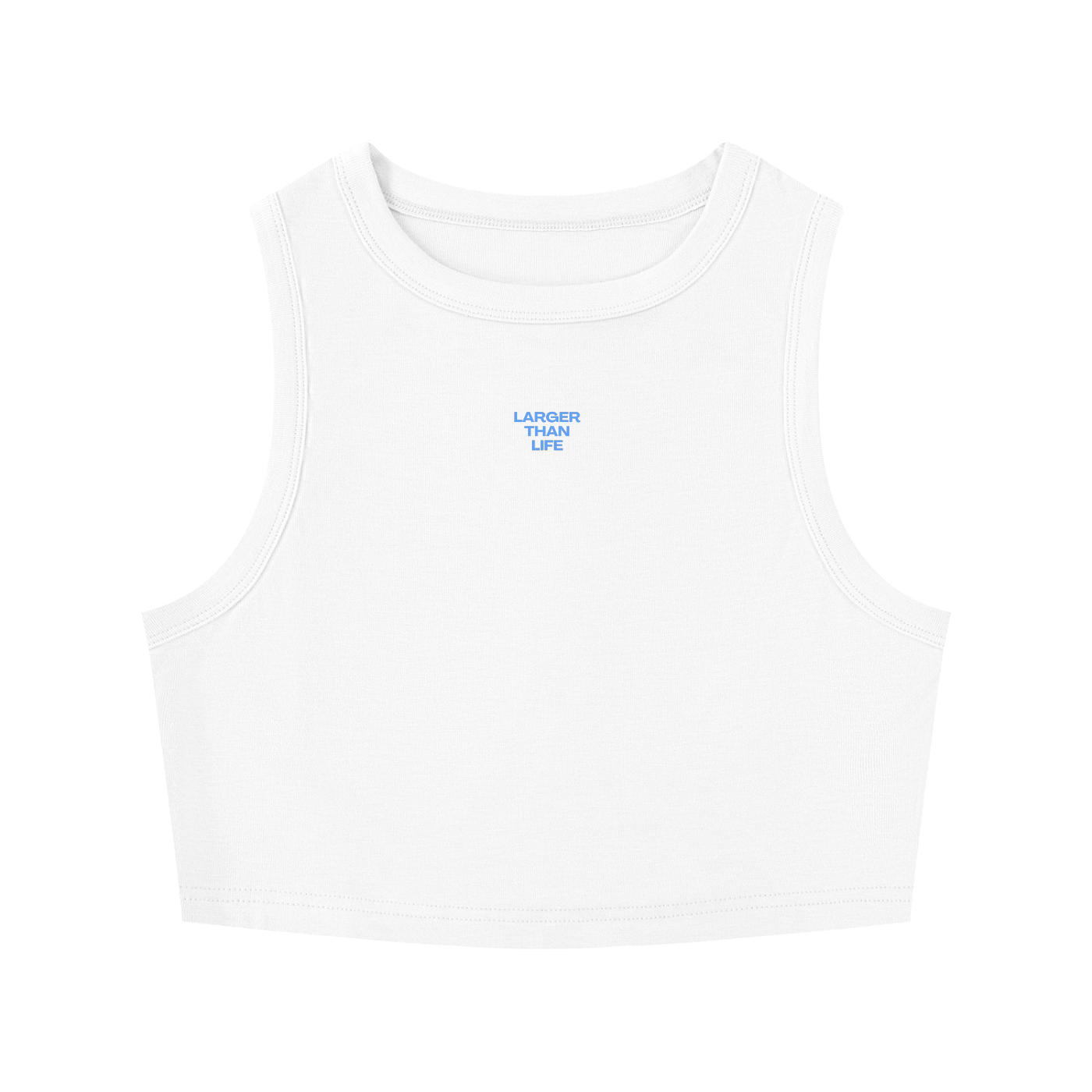 WOMEN'S TIGHT CREWNECK CROP TANK TOP - HOMECOMING DÜSSELDORF - LARGER THAN LIFE