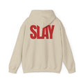 STATEMENT HOODIE - SLAY BEIGE/RED