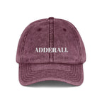 02 VINTAGE EMBROIDERED CAP - ADDERALL