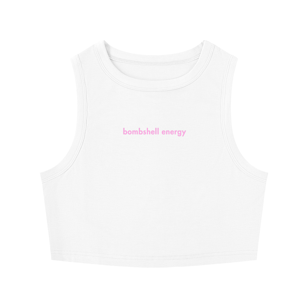 WOMEN'S CREWNECK CROP TOP - BOMBSHELL ENERGY
