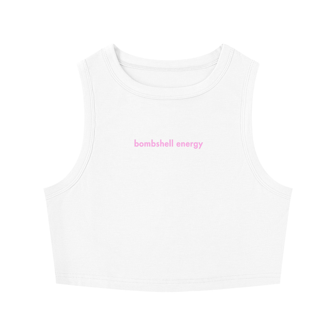 WOMEN'S CREWNECK CROP TOP - BOMBSHELL ENERGY