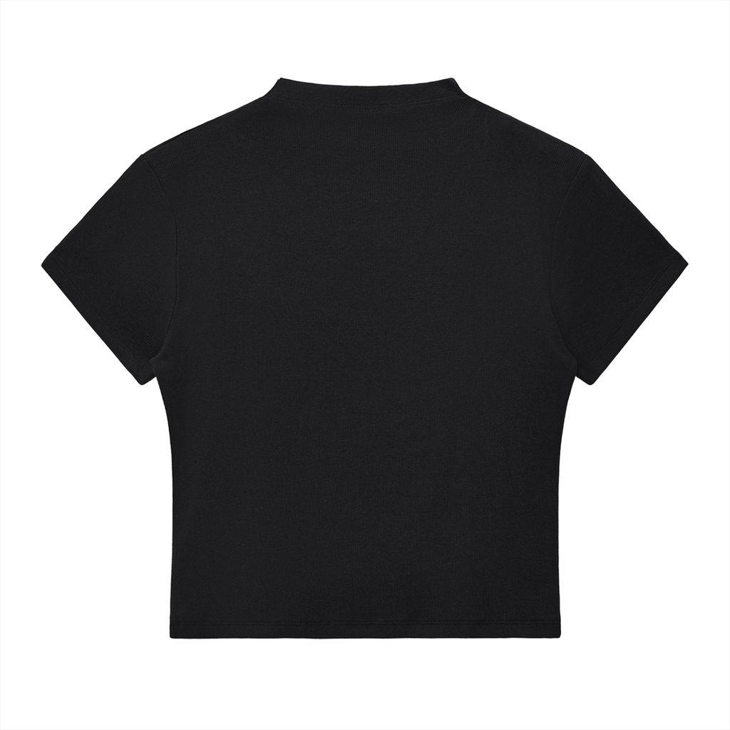 BASIC SLIM FIT WOMEN MOCK NECK T-SHIRT