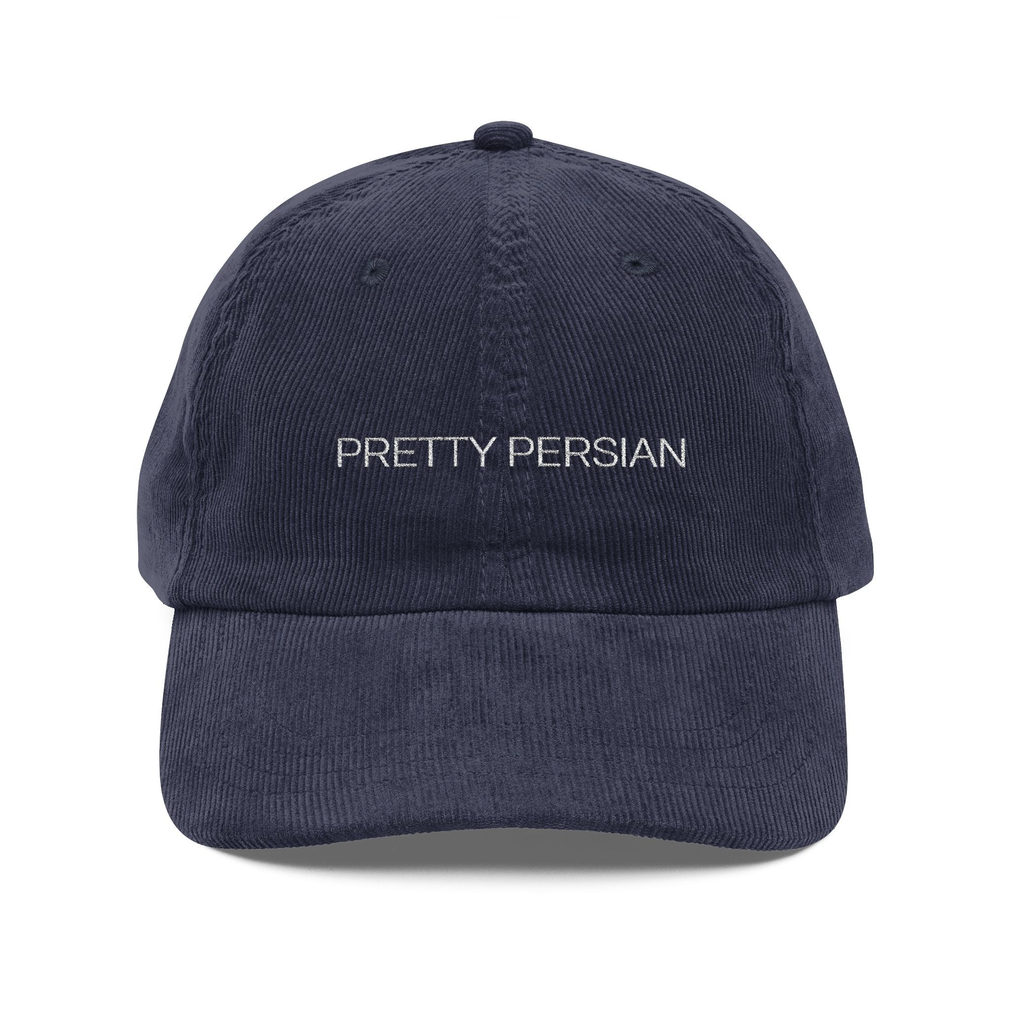 01 Statement Embroidered Corduroy Cap