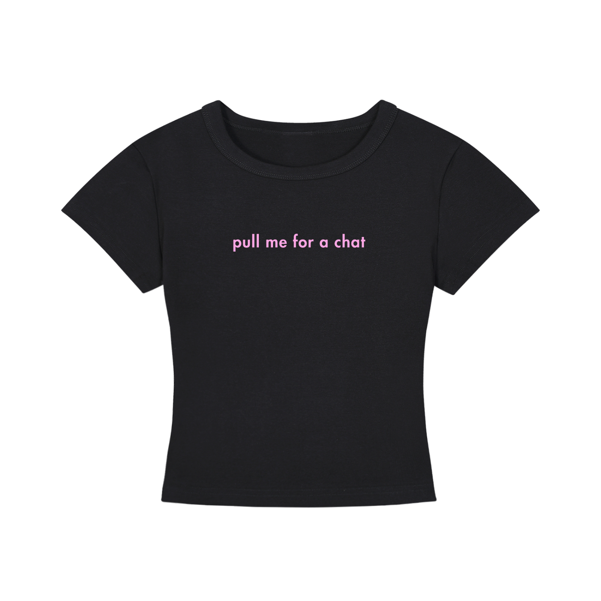 WOMEN'S CROPPED T-SHIRT - PULL ME FOR A CHAT