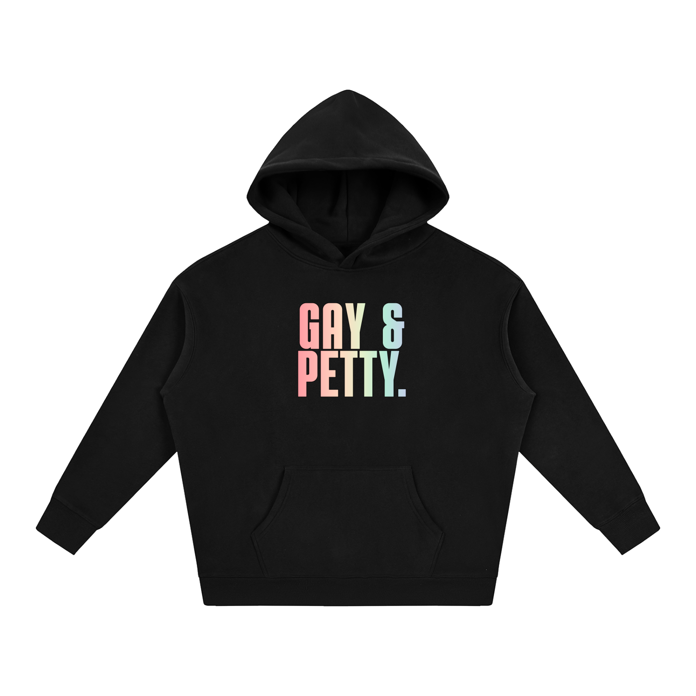 PRIDE OVERSIZED PREMIUM FLEECED HOODIE - GAY & PETTY