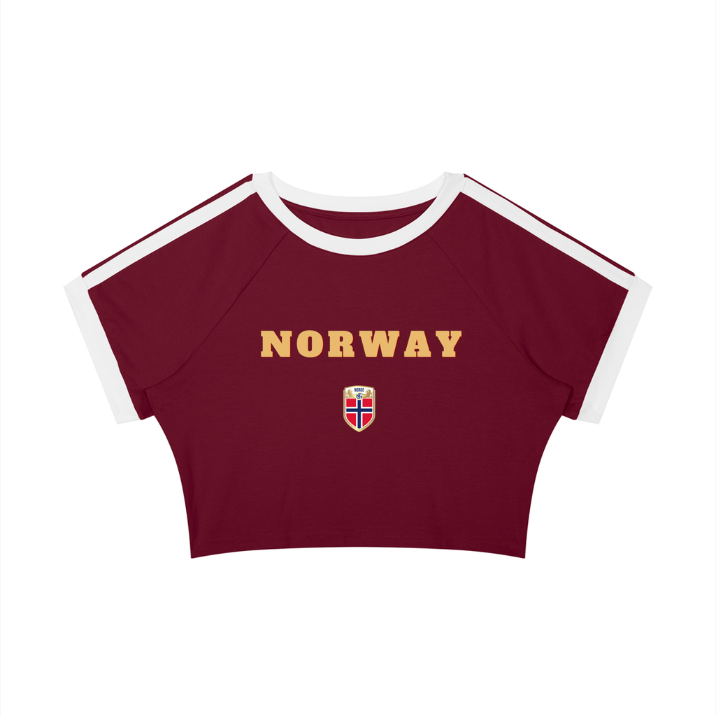 WOMEN'S CROP T-SHIRT WORLD CUP - NORWAY