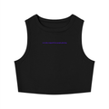 MAIN CHARACTER TIGHT CREWNECK CROP TANK TOP - CURRENTLY RESIGNED FROM PEOPLE-PLEASING