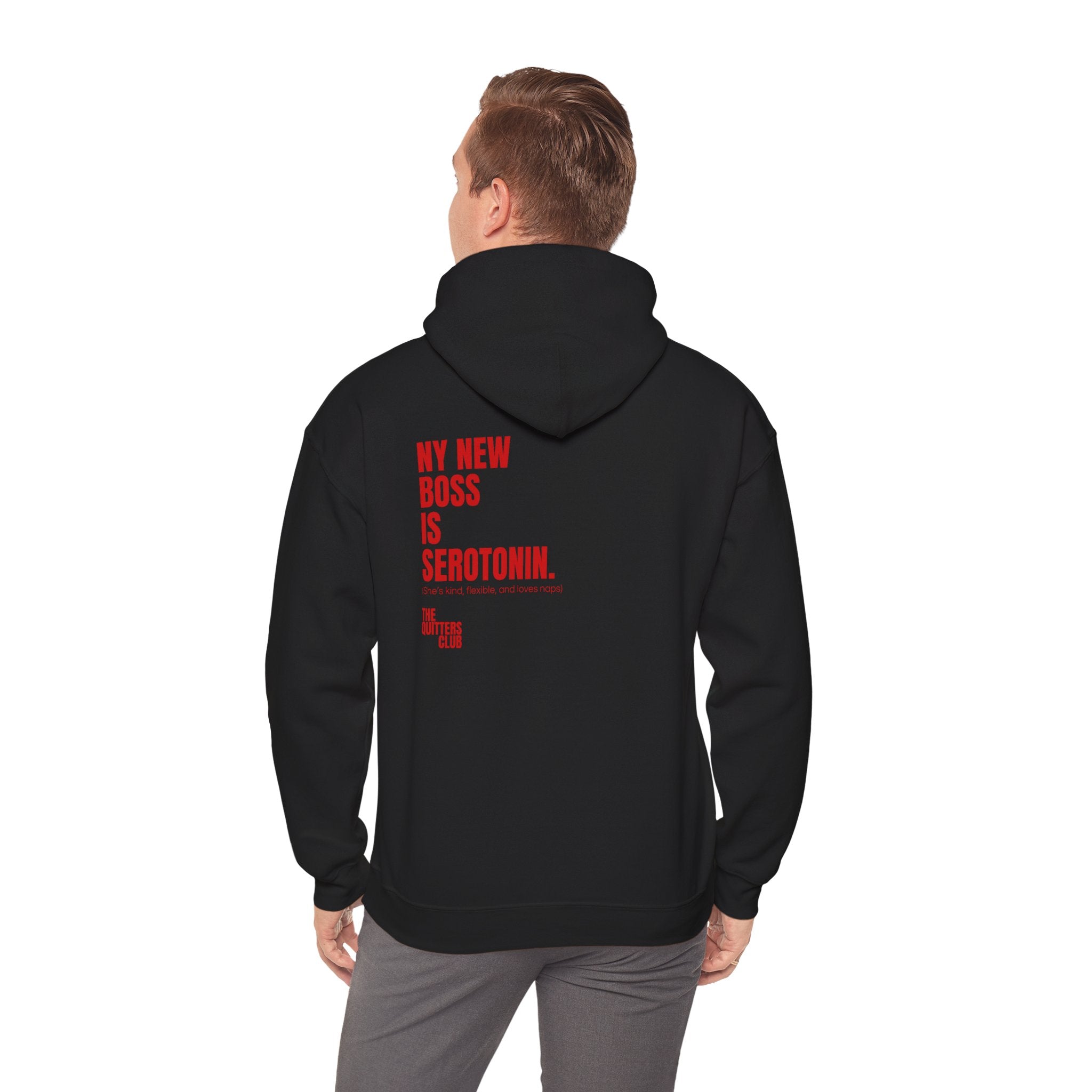 10 QUITTERS CLUB HOODIE BLACK/RED