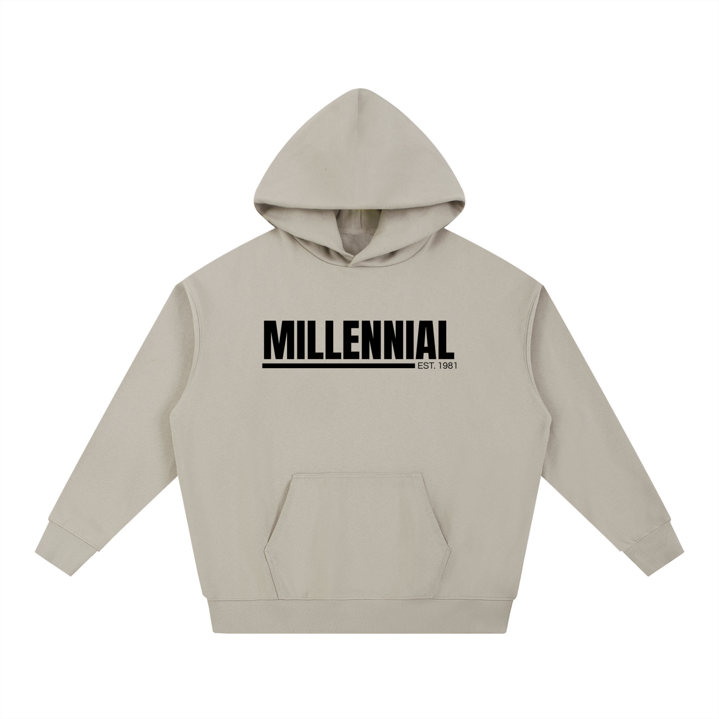 MILLENNIAL ESSENTIAL HEAVYWEIGTH HOODIE - EST. 1981