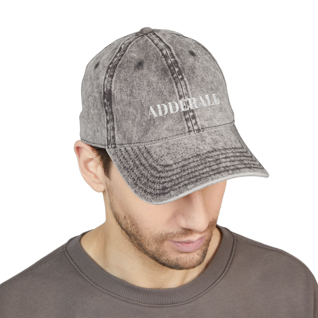 02 VINTAGE EMBROIDERED CAP - ADDERALL