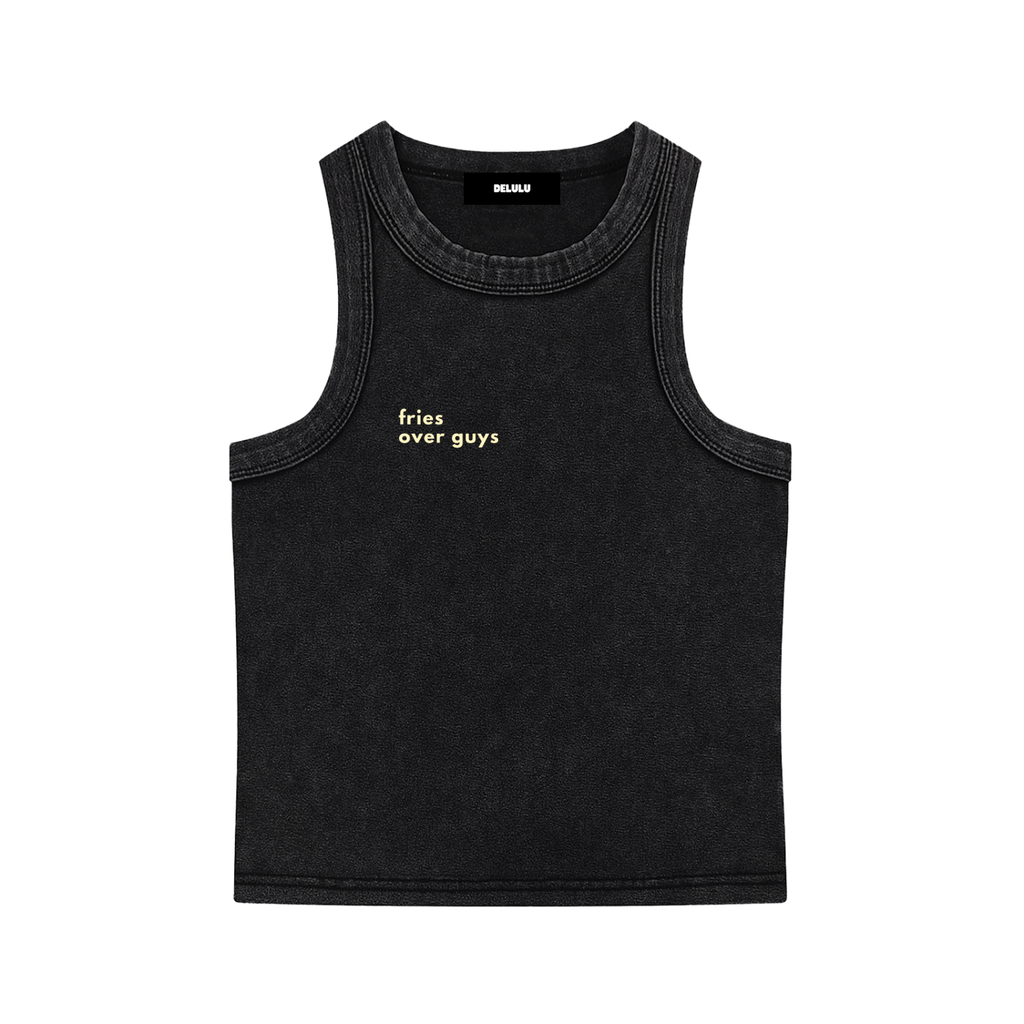 SNOW WASHED TANK TOP FRIES OVER GUYS