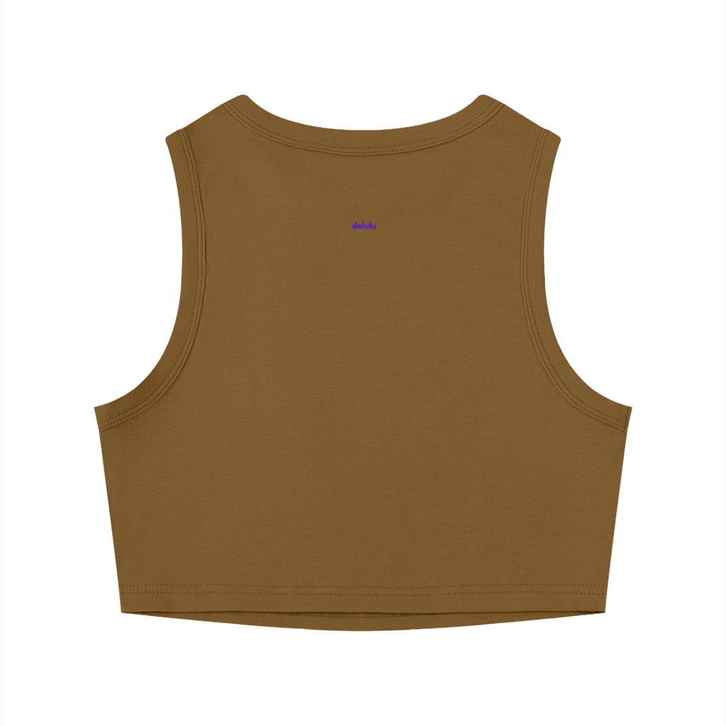 MAIN CHARACTER TIGHT CREWNECK CROP TANK TOP -  DISENGAGING FROM ALL DRAMA