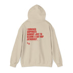 11 QUITTERS CLUB HOODIE BEIGE/RED
