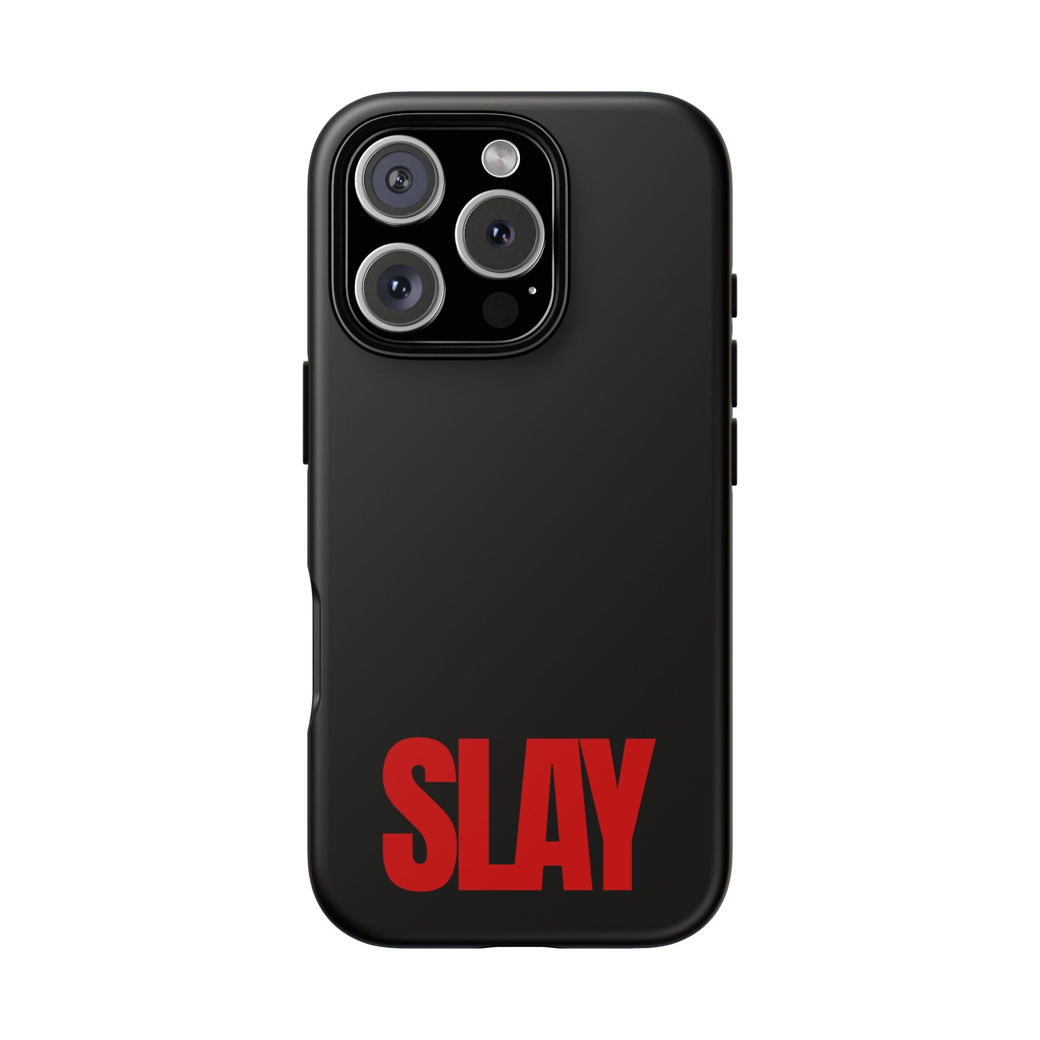 IPHONE CASE (15 - 17) - SLAY (BLACK&RED)