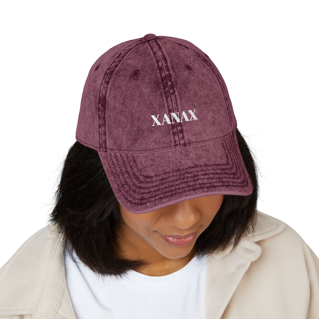 03 VINTAGE EMBROIDERED CAP - XANAX