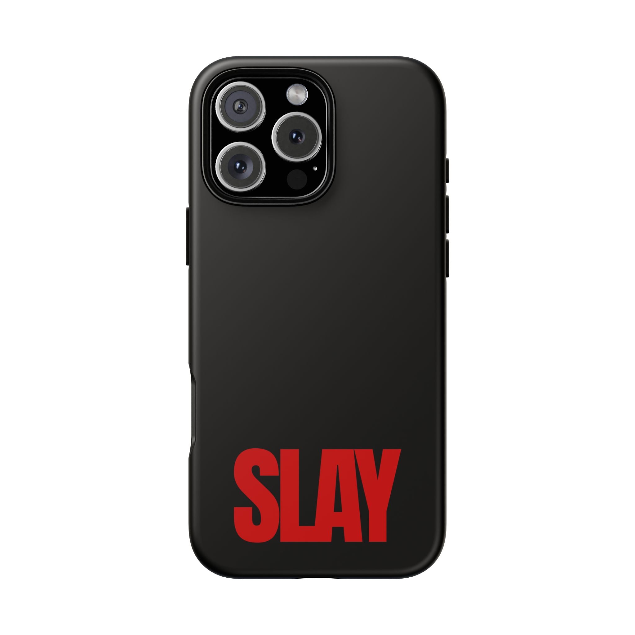 IPHONE CASE (15 - 17) - SLAY (BLACK&RED)