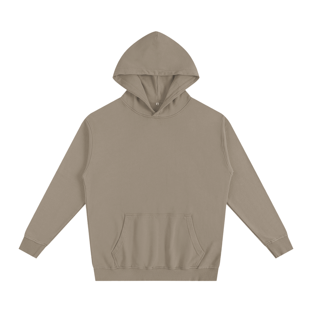 BASIC OVERSIZED ESSENTIAL HOODIE GREY COFFEE
