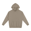 BASIC OVERSIZED ESSENTIAL HOODIE GREY COFFEE