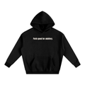 OVERSIZE FLEECED HOODIE - PARIS GOOD FOR ADULTERY.