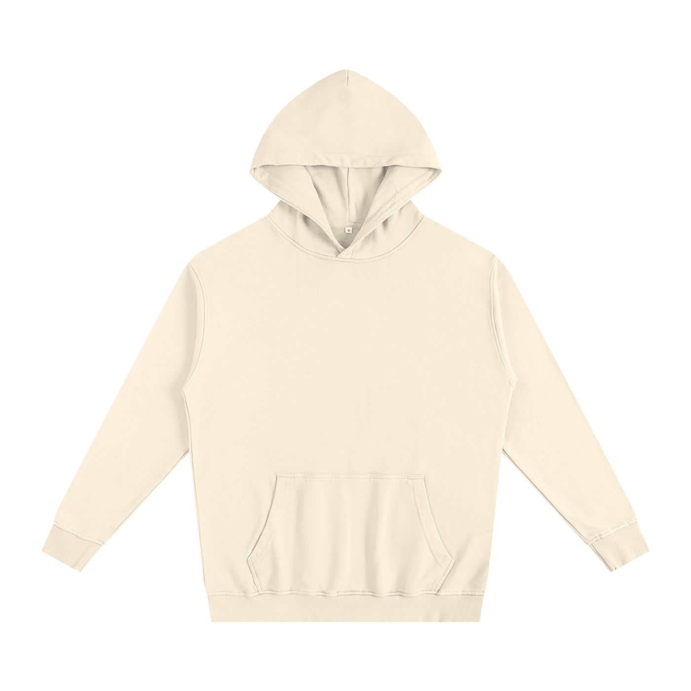BASIC OVERSIZED ESSENTIAL HOODIE APRICOT CREAM