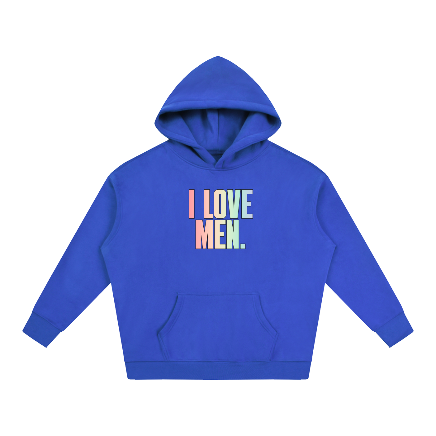 PRIDE OVERSIZED PREMIUM FLEECED HOODIE - I LOVE MEN