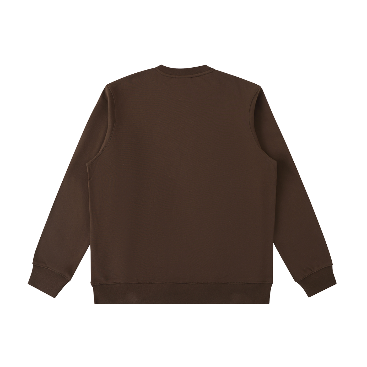 BASIC ESSENTIAL HEAVYWEIGHT CREWNECK  SWEATSHIRT COFFEE