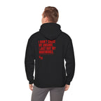 01 QUITTERS CLUB HOODIE BLACK/RED