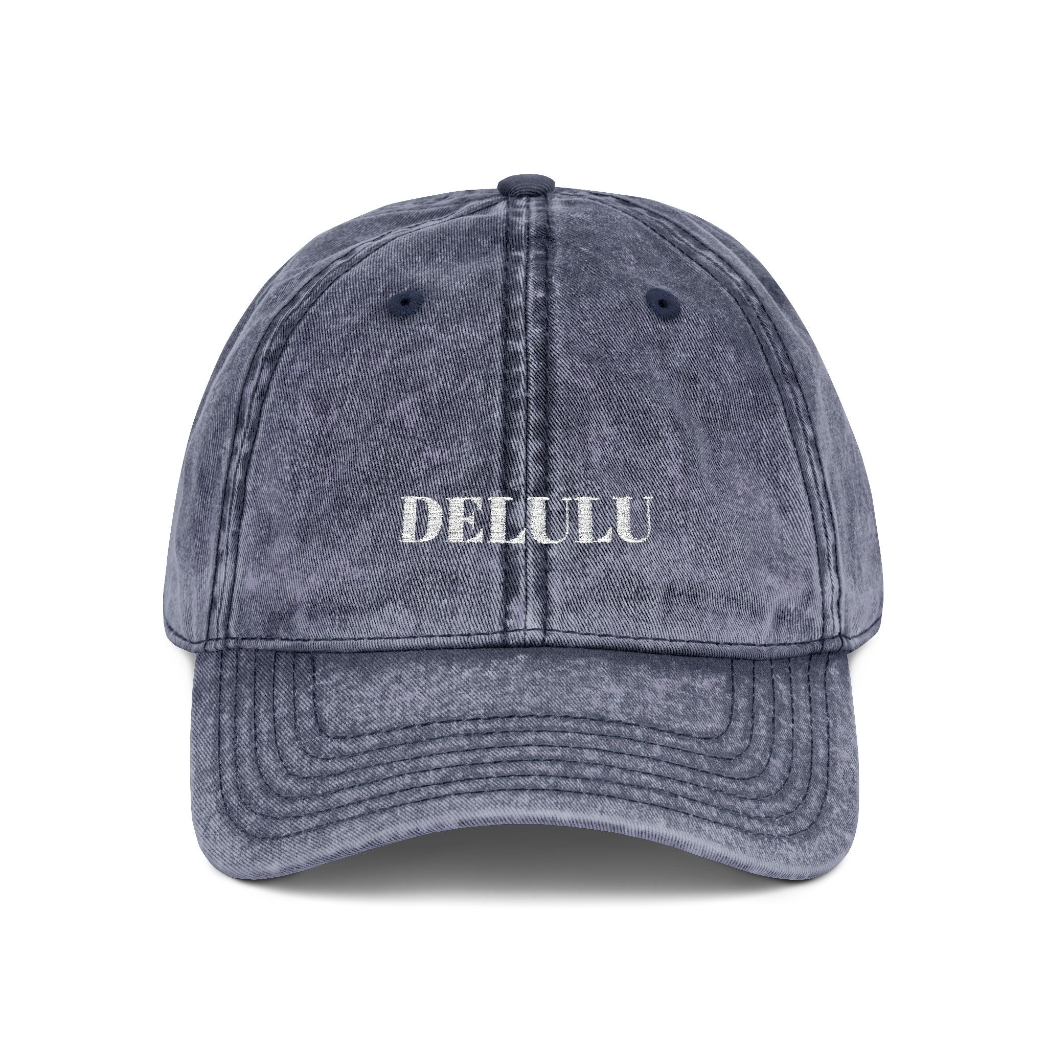 01 VINTAGE EMBROIDERED CAP - DELULU