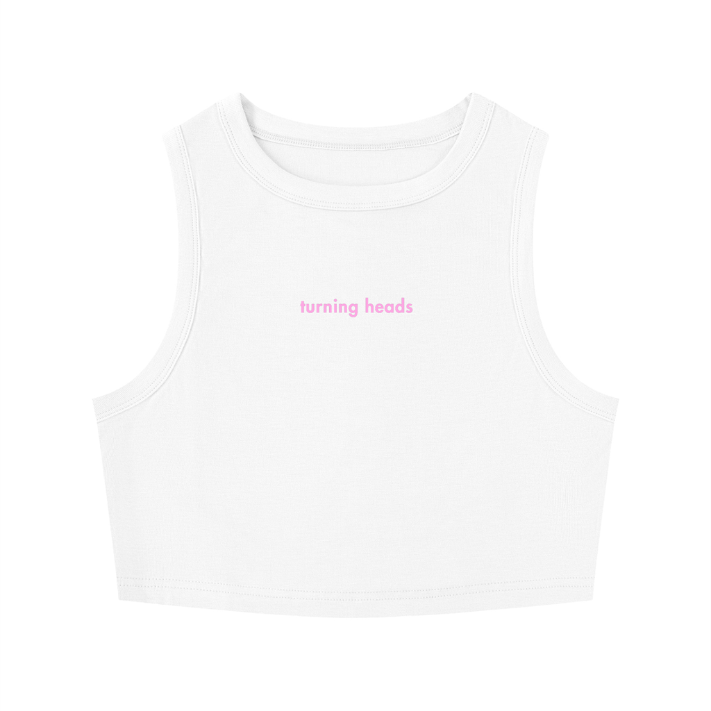 WOMEN'S CREWNECK CROP TOP - TURNING HEADS