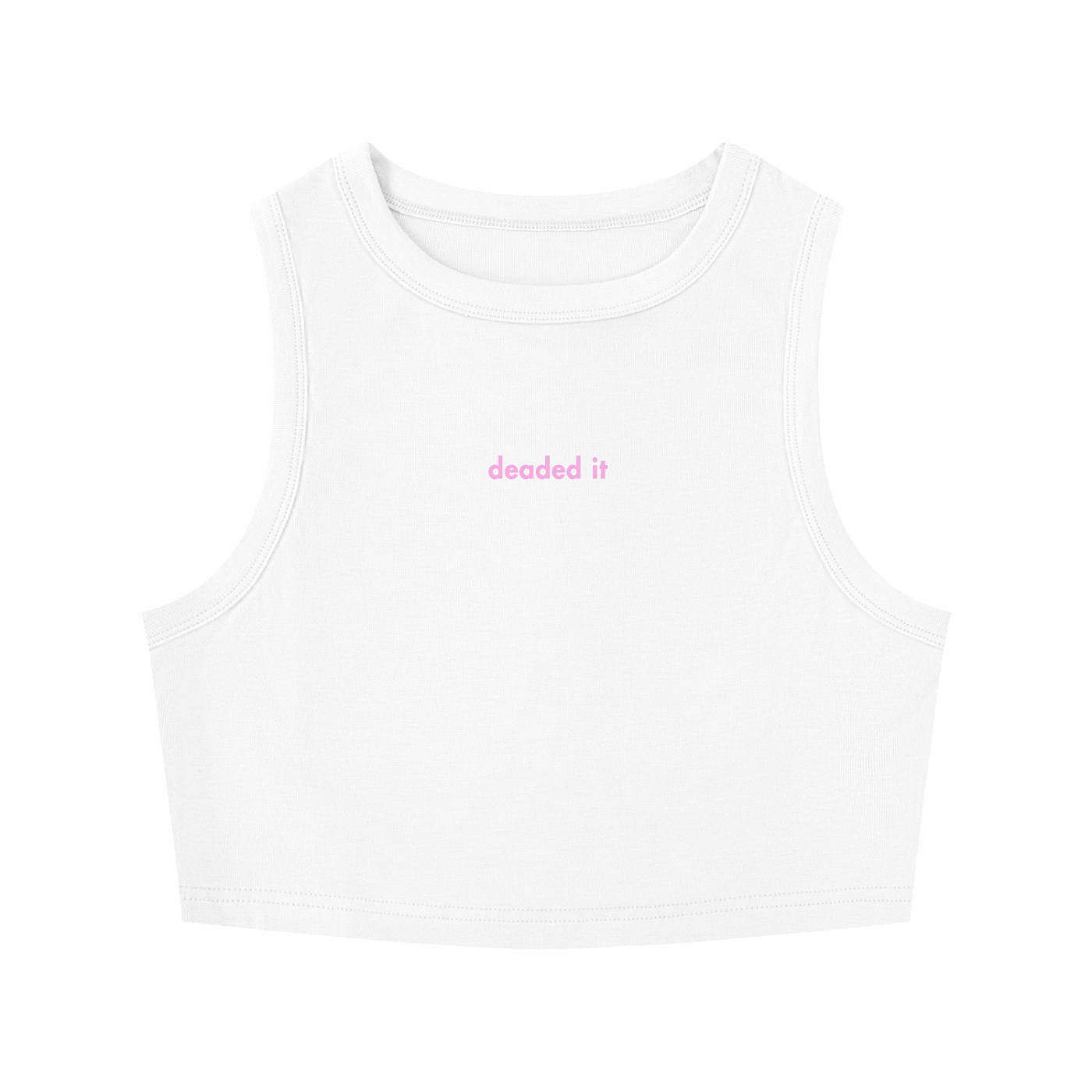 WOMEN'S CREWNECK CROP TOP - DEADED IT