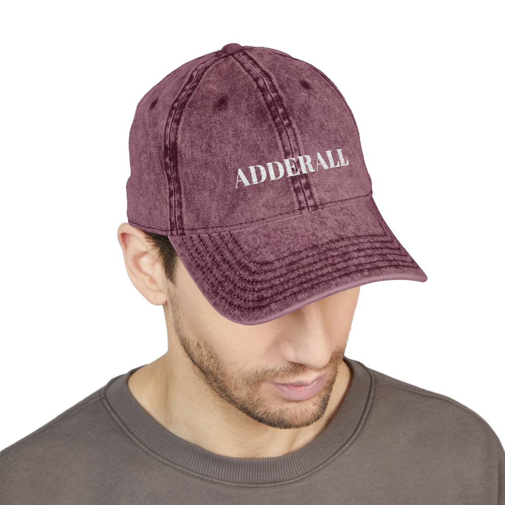 02 VINTAGE EMBROIDERED CAP - ADDERALL