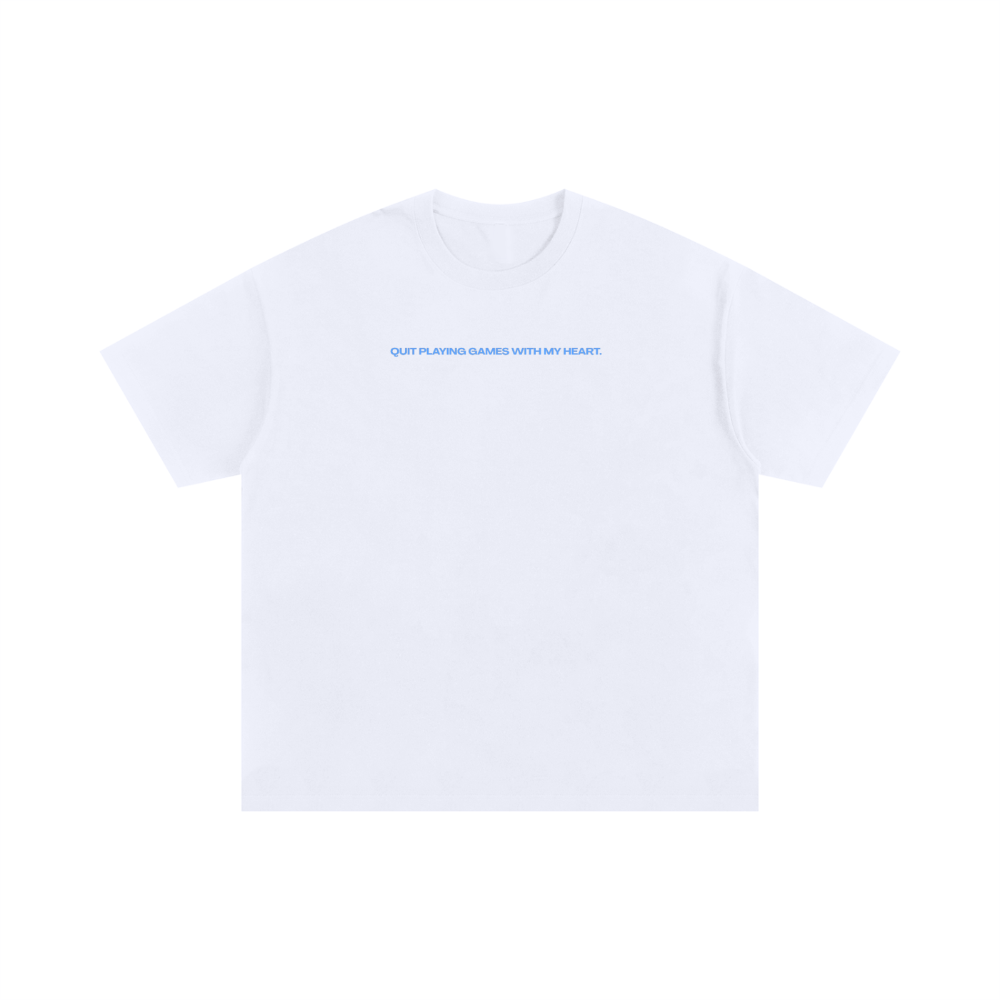 UNISEX OVERSIZED COTTON T-SHIRT - HOMECOMING DÜSSELDORF - QUIT PLAYING GAMES WITH MY HEART
