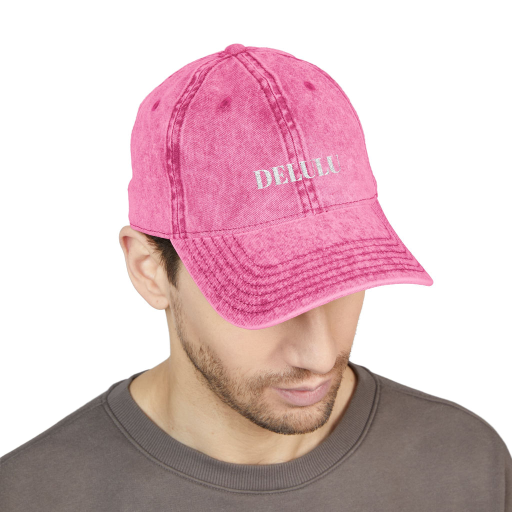 01 VINTAGE EMBROIDERED CAP - DELULU