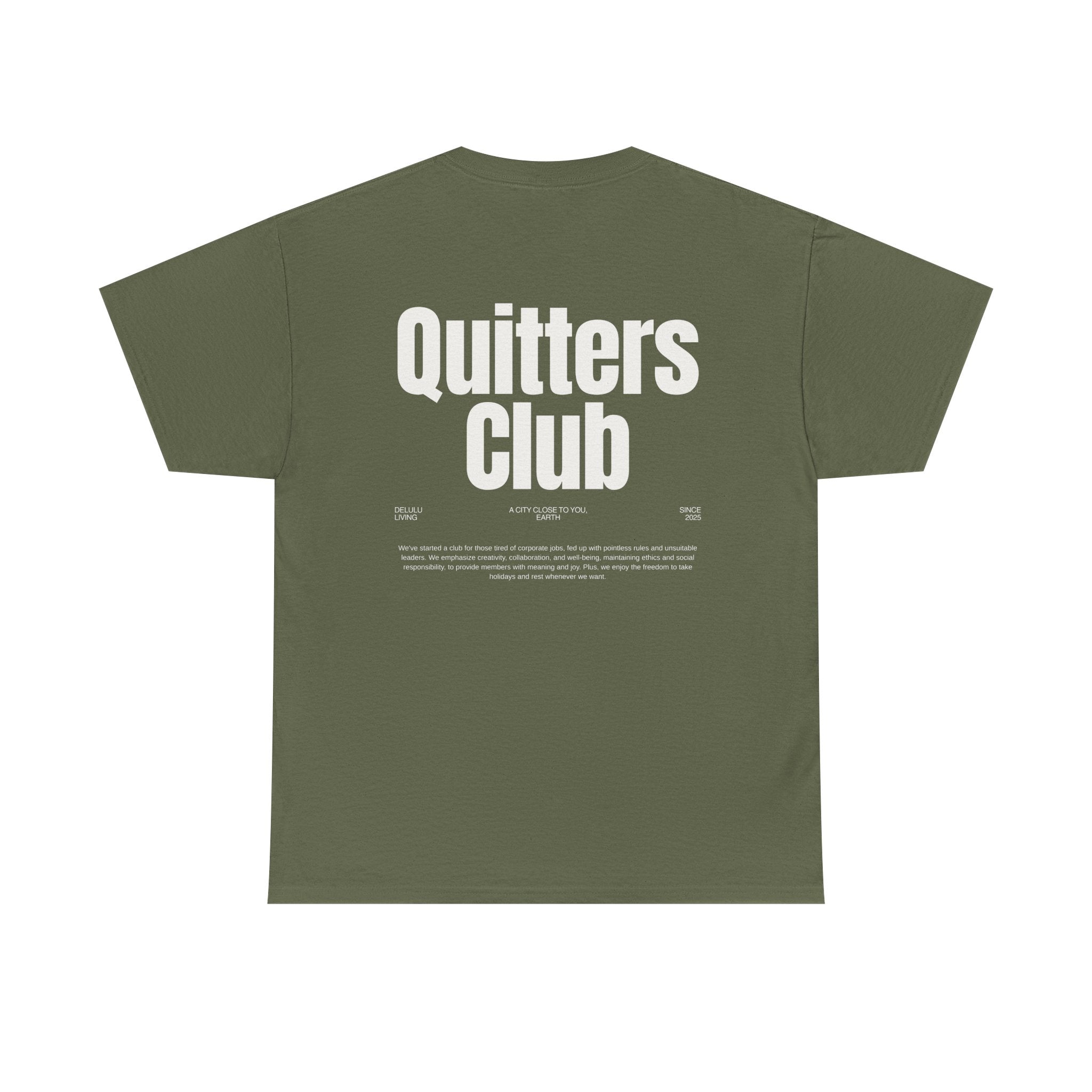 QUITTERS CLUB TEE UNISEX