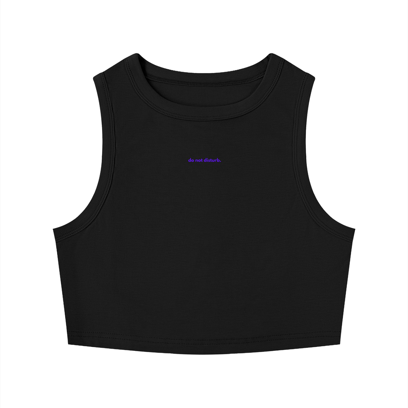 MAIN CHARACTER TIGHT CREWNECK CROP TANK TOP -  DO NOT DISTURB.
