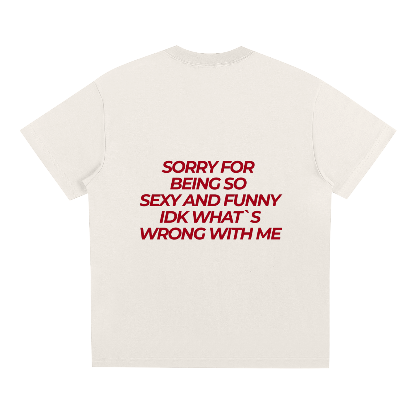 UNISEX LOOSE FIT T-SHIRT - SORRY FOR BEING SO SEXY AND FUNNY