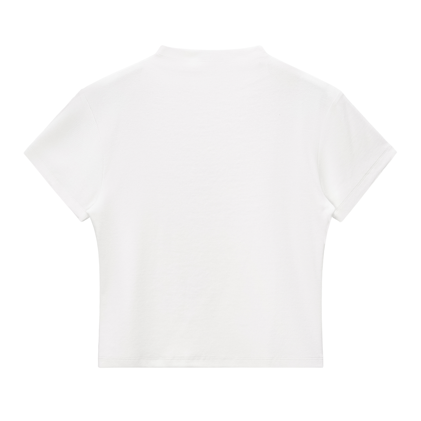 BASIC SLIM FIT WOMEN MOCK NECK T-SHIRT