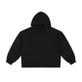 BASIC ESSENTIAL HEAVYWEIGHT OVERSIZED DRAWSTRING HEM HOODIE BLACK