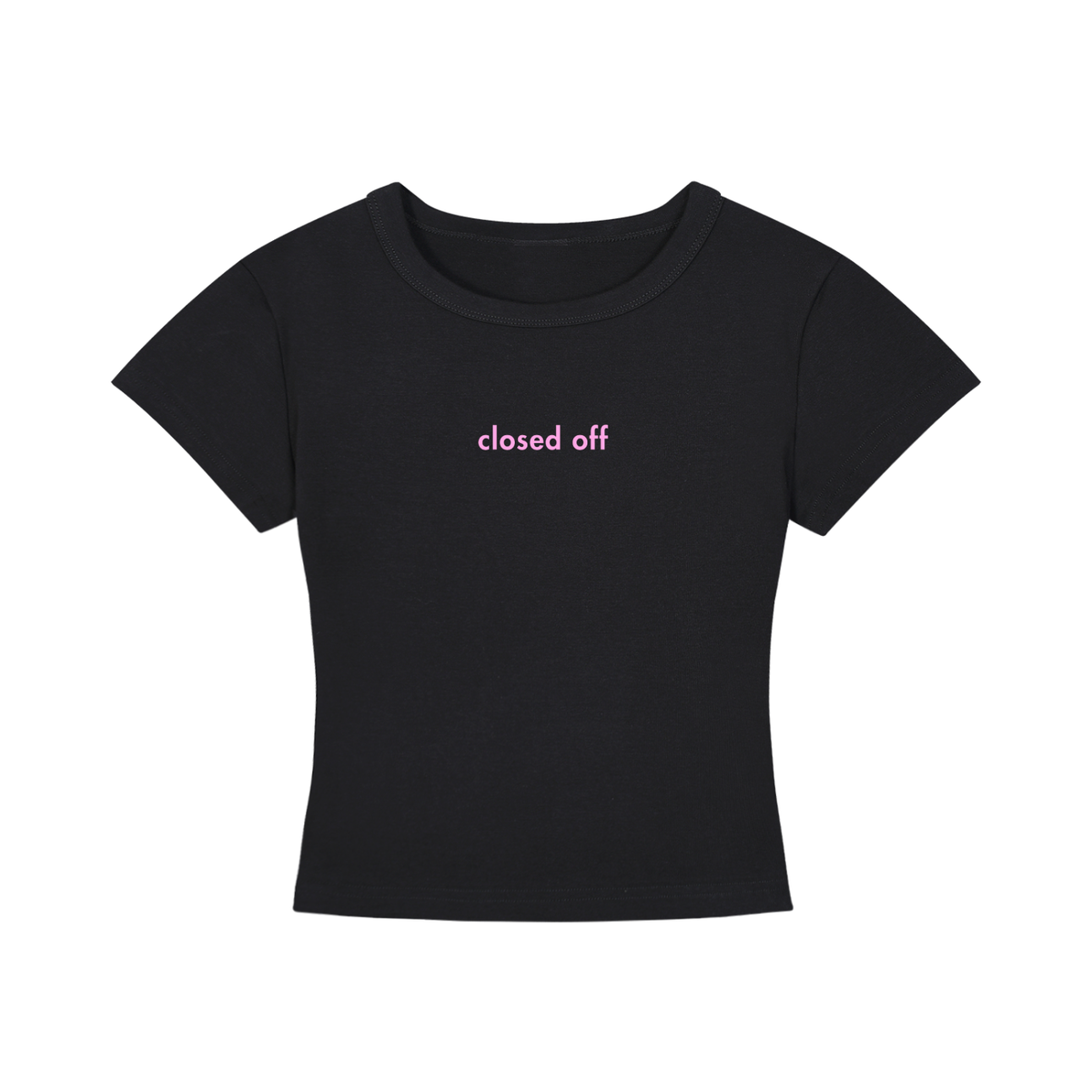 WOMEN'S CROPPED T-SHIRT - CLOSED OFF