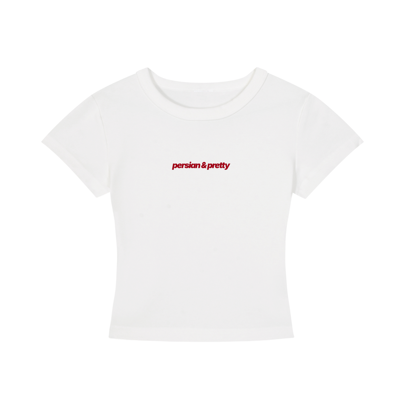 WOMEN`S CROPPED T-SHIRT - PERSIAN & PRETTY